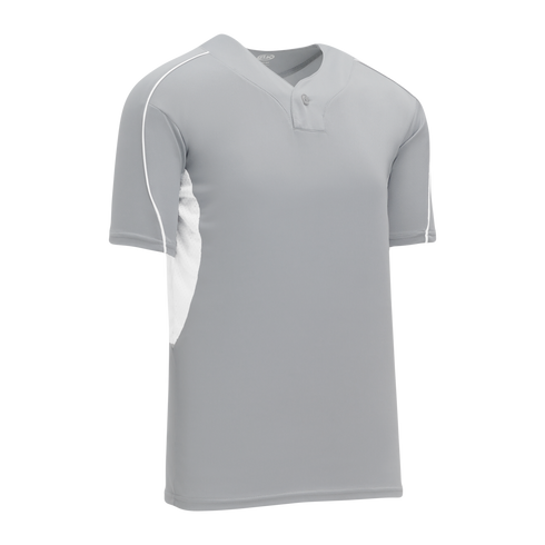 Athletic Knit One Button Pro Placket Baseball Jersey with Underarm Inserts (BA1745)